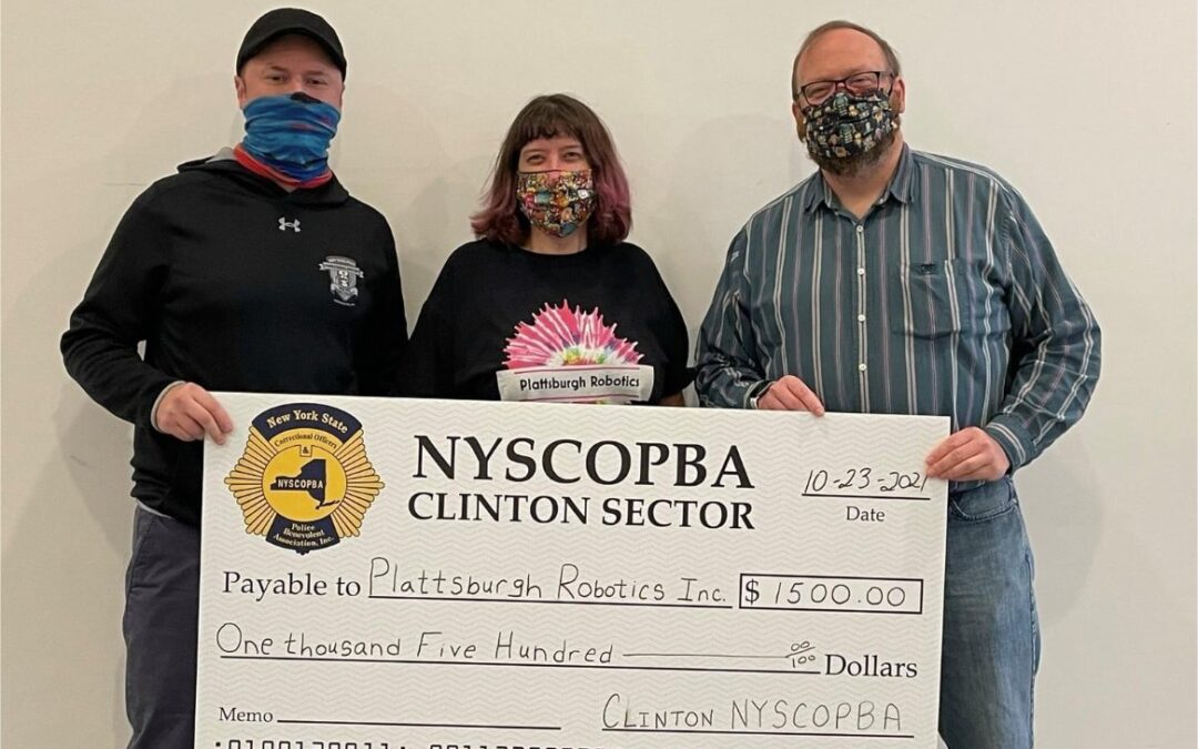 NYSCOPBA Clinton Sector Donates to Plattsburgh Robotics