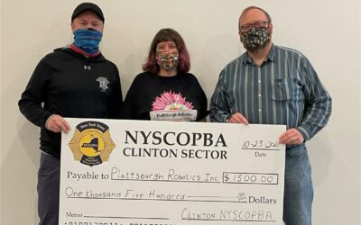 NYSCOPBA Clinton Sector Donates to Plattsburgh Robotics